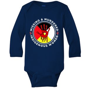 Mmiw Missing And Murdered Indigenous Medicine Wheel Mmiw Gift Baby Long Sleeve Bodysuit