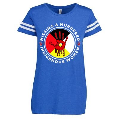 Mmiw Missing And Murdered Indigenous Medicine Wheel Mmiw Gift Enza Ladies Jersey Football T-Shirt