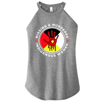 Mmiw Missing And Murdered Indigenous Medicine Wheel Mmiw Gift Women's Perfect Tri Rocker Tank