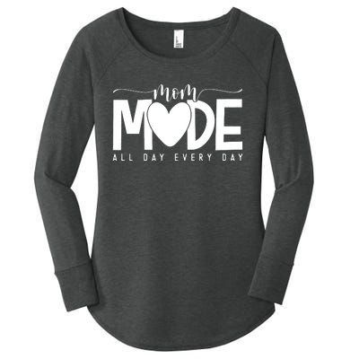 Mom Mode All Day Every Day Happy Mother's Day Mother Life Women's Perfect Tri Tunic Long Sleeve Shirt