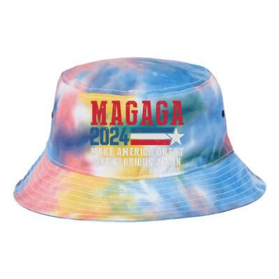 MAGAGA Make America Great And Glorious Again Trump For President Tie Dye Newport Bucket Hat