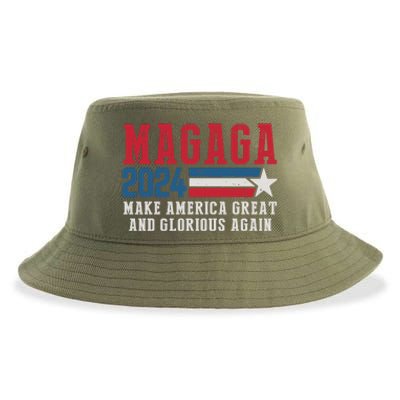 MAGAGA Make America Great And Glorious Again Trump For President Sustainable Bucket Hat