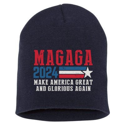 MAGAGA Make America Great And Glorious Again Trump For President Short Acrylic Beanie