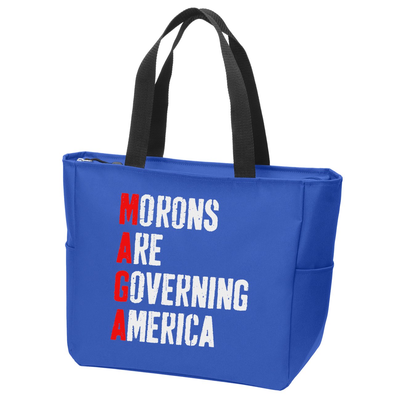 Maga Morons Are Governing America Anti Trump Zip Tote Bag