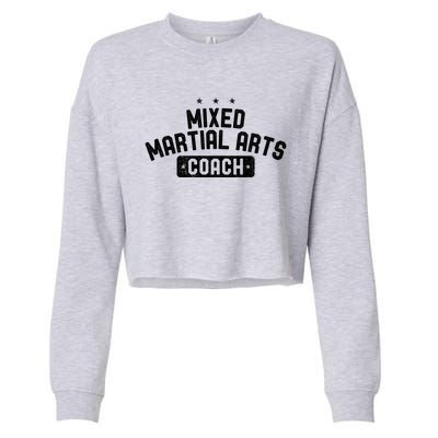 Mixed Martial Arts Coach Vintage Mixed Martial Arts Gift Cropped Pullover Crew