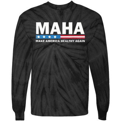 Maha Make America Healthy Again 2024 Us Election Tie-Dye Long Sleeve Shirt