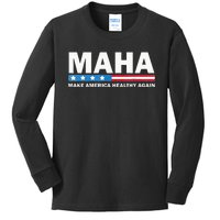 Maha Make America Healthy Again 2024 Us Election Kids Long Sleeve Shirt