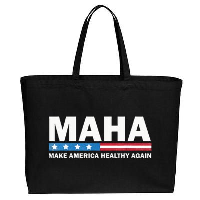 Maha Make America Healthy Again 2024 Us Election Cotton Canvas Jumbo Tote