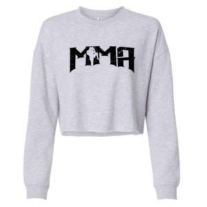 Mixed Martial Arts Mma Gift Cropped Pullover Crew