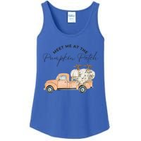 Meet Me At The Pumpkin Patch Truck Of Pumpkins Gift Ladies Essential Tank