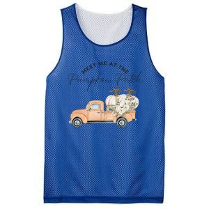 Meet Me At The Pumpkin Patch Truck Of Pumpkins Gift Mesh Reversible Basketball Jersey Tank