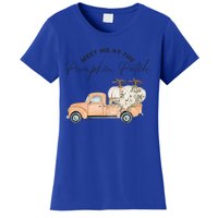 Meet Me At The Pumpkin Patch Truck Of Pumpkins Gift Women's T-Shirt