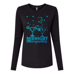 Midnight Margaritas Alcoholic Beverage Alcohol Gift Womens Cotton Relaxed Long Sleeve T-Shirt