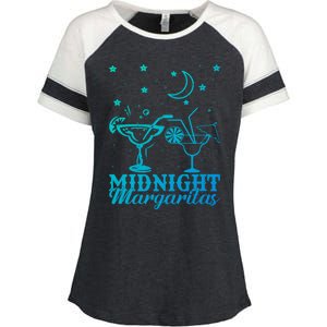 Midnight Margaritas Alcoholic Beverage Alcohol Gift Enza Ladies Jersey Colorblock Tee