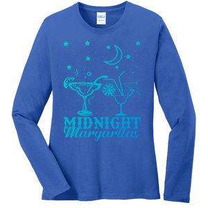 Midnight Margaritas Alcoholic Beverage Alcohol Gift Ladies Long Sleeve Shirt