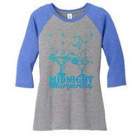 Midnight Margaritas Alcoholic Beverage Alcohol Gift Women's Tri-Blend 3/4-Sleeve Raglan Shirt