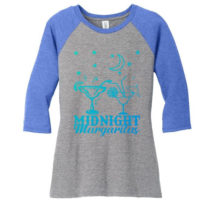 Midnight Margaritas Alcoholic Beverage Alcohol Gift Women's Tri-Blend 3/4-Sleeve Raglan Shirt