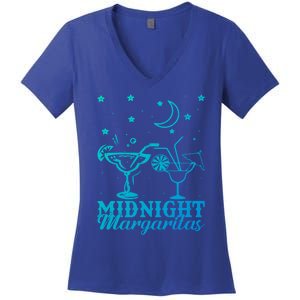 Midnight Margaritas Alcoholic Beverage Alcohol Gift Women's V-Neck T-Shirt