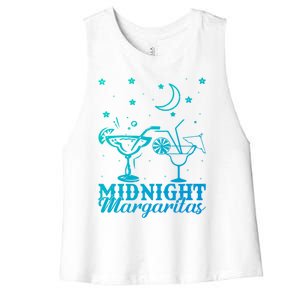 Midnight Margaritas Alcoholic Beverage Alcohol Gift Women's Racerback Cropped Tank