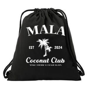 Mala Make America Laugh Again Coconut Club Drawstring Bag