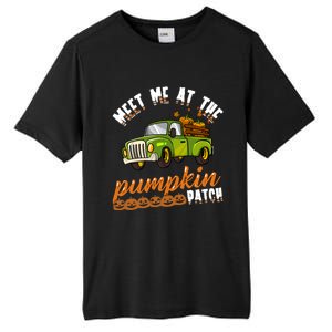 Meet Me At The Pumpkin Patch Truck Thanksgiving Farmer Gift Tall Fusion ChromaSoft Performance T-Shirt