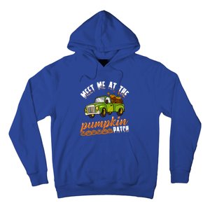 Meet Me At The Pumpkin Patch Truck Thanksgiving Farmer Gift Hoodie