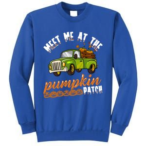 Meet Me At The Pumpkin Patch Truck Thanksgiving Farmer Gift Sweatshirt