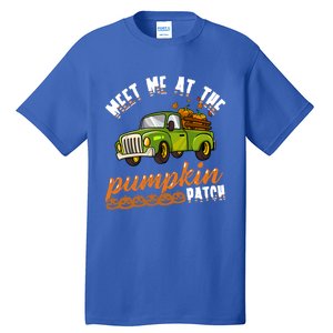 Meet Me At The Pumpkin Patch Truck Thanksgiving Farmer Gift Tall T-Shirt