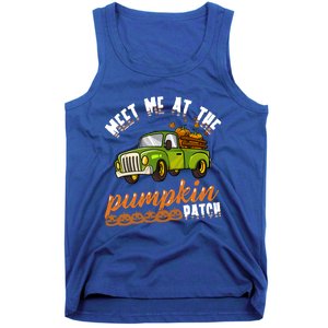 Meet Me At The Pumpkin Patch Truck Thanksgiving Farmer Gift Tank Top