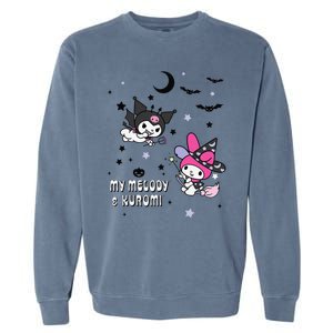 My Melody And Kuromi Halloween Garment-Dyed Sweatshirt