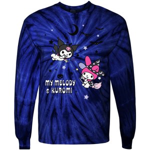 My Melody And Kuromi Halloween Tie-Dye Long Sleeve Shirt