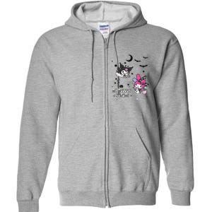 My Melody And Kuromi Halloween Full Zip Hoodie