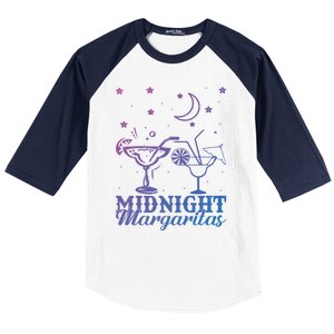 Midnight Margaritas Alcoholic Beverage Alcohol Gift Baseball Sleeve Shirt