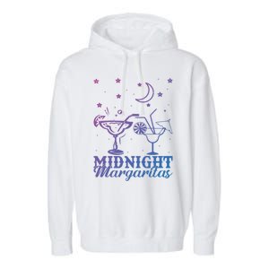 Midnight Margaritas Alcoholic Beverage Alcohol Gift Garment-Dyed Fleece Hoodie