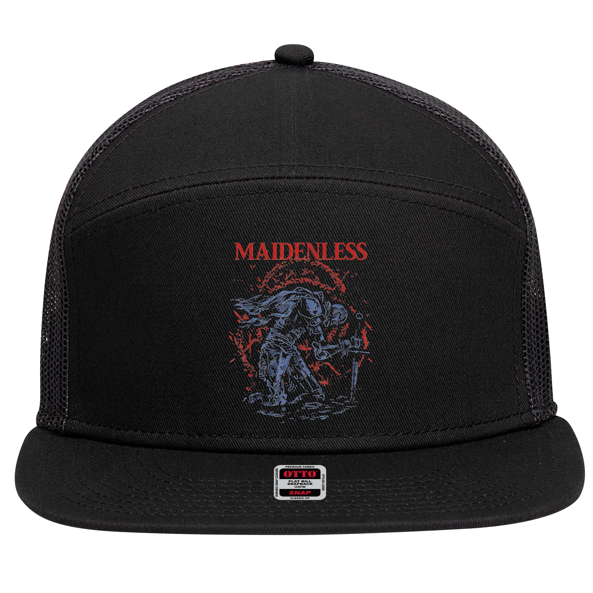 Maidenless 7 Panel Mesh Trucker Snapback Hat