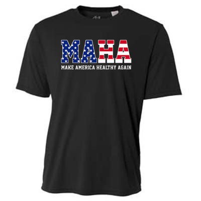 Maha Make America Healthy Again Us Patriotic Cooling Performance Crew T-Shirt