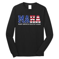 Maha Make America Healthy Again Us Patriotic Long Sleeve Shirt