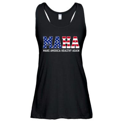 Maha Make America Healthy Again Us Patriotic Ladies Essential Flowy Tank