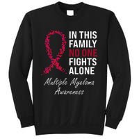 Multiple Myeloma Awareness Burgundy Ribbon Family Sweatshirt