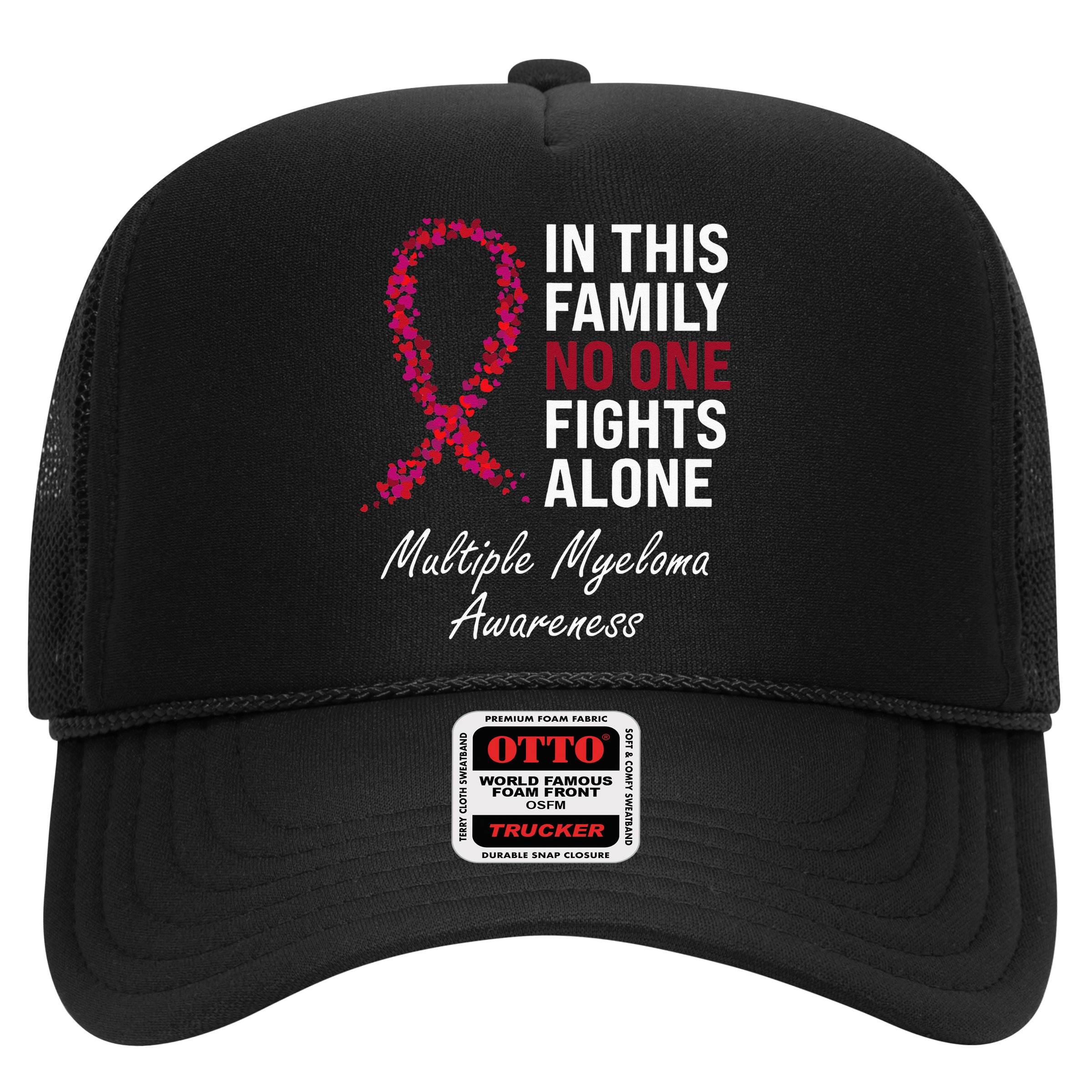 Multiple Myeloma Awareness Burgundy Ribbon Family Hat