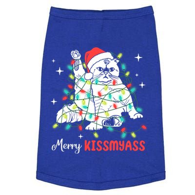 Merry My Ass Christmas Lights Xmas Cat Family Matching Meaningful Gift Doggie Tank