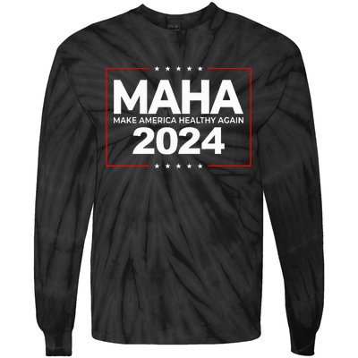 Maha Make America Healthy Again Robert F. Kennedy Jr. 2024 Tie-Dye Long Sleeve Shirt