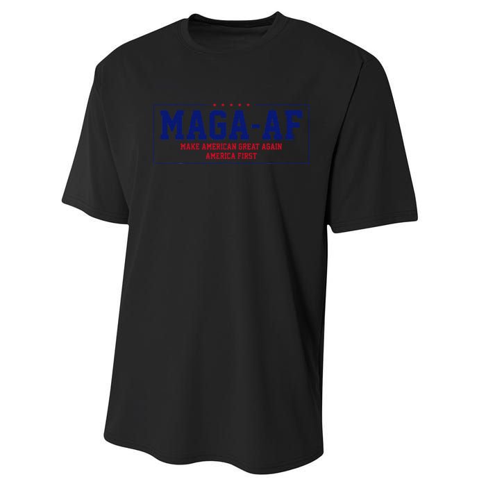 Magaa.F. Make American Great Again America First Performance Sprint T-Shirt