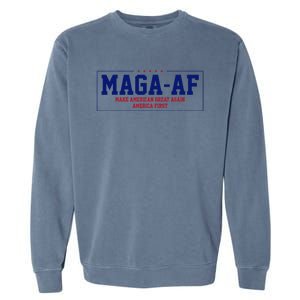 Magaa.F. Make American Great Again America First Garment-Dyed Sweatshirt