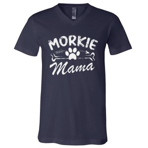 Morkie Mama Best Dog Lover Owner Mom Ever Mothers Day V-Neck T-Shirt