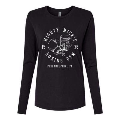 Mighty MickS Boxing Gym 1976 | Philadelphia Boxer Vintage Womens Cotton Relaxed Long Sleeve T-Shirt