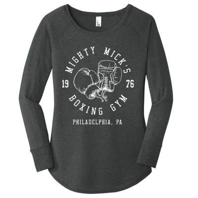 Mighty MickS Boxing Gym 1976 | Philadelphia Boxer Vintage Women's Perfect Tri Tunic Long Sleeve Shirt