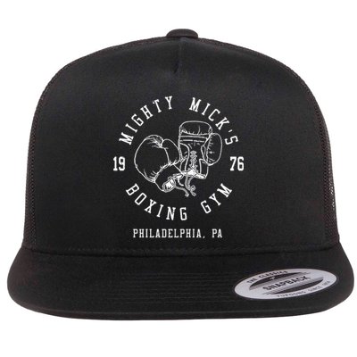 Mighty MickS Boxing Gym 1976 | Philadelphia Boxer Vintage Flat Bill Trucker Hat