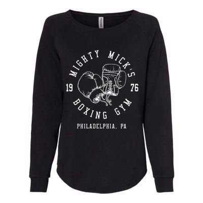 Mighty MickS Boxing Gym 1976 | Philadelphia Boxer Vintage Womens California Wash Sweatshirt