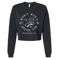 Mighty MickS Boxing Gym 1976 | Philadelphia Boxer Vintage Cropped Pullover Crew